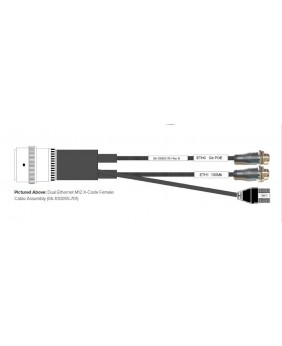 ME4 Squid Cable, 2 M12 (X-F) Ethernet, 1 USB